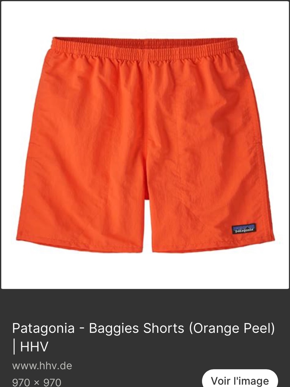 Patagonia Baggies Shorts - Orange Peel